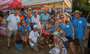 The Usual Suspects posing for a Friends of Denis (FOD) pictue, Falmouth Harbor, Antigua